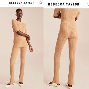 Rebecca Taylor pointille pants in camel NWT SOLD OUT